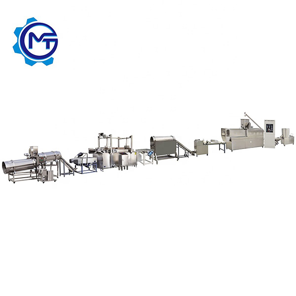 Double-screw fried wheat flour snack processing line