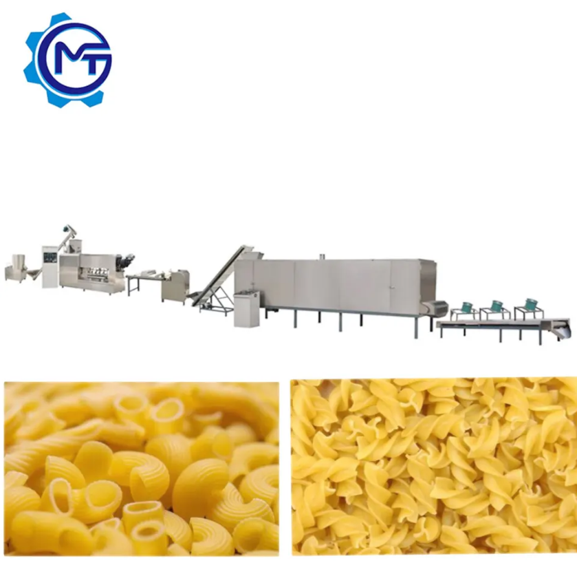 Macaroni pasta spaghetti extruded snacks production machine for factory