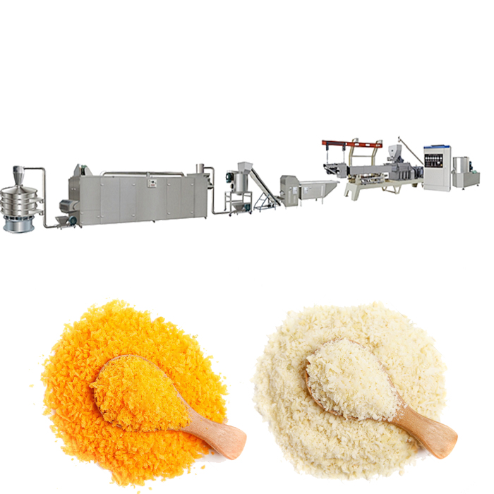 Double Screw Extruder Stainless Steel Extruder Bread Crumb Panko Puff Snack Food Making Machine