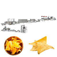 Fried Food Production Line Doritos Making Machine Corn Chips Processing Line