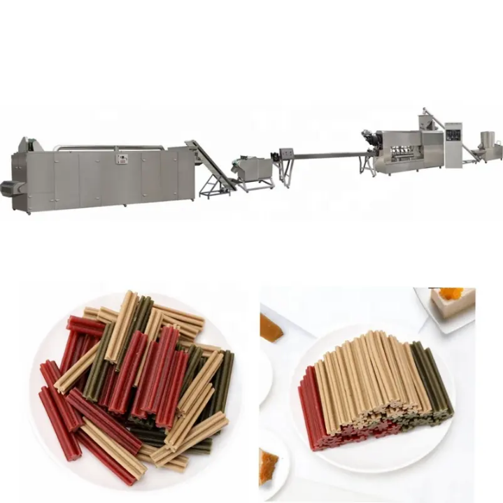 Commercial chewing/jam center pet food production machinery