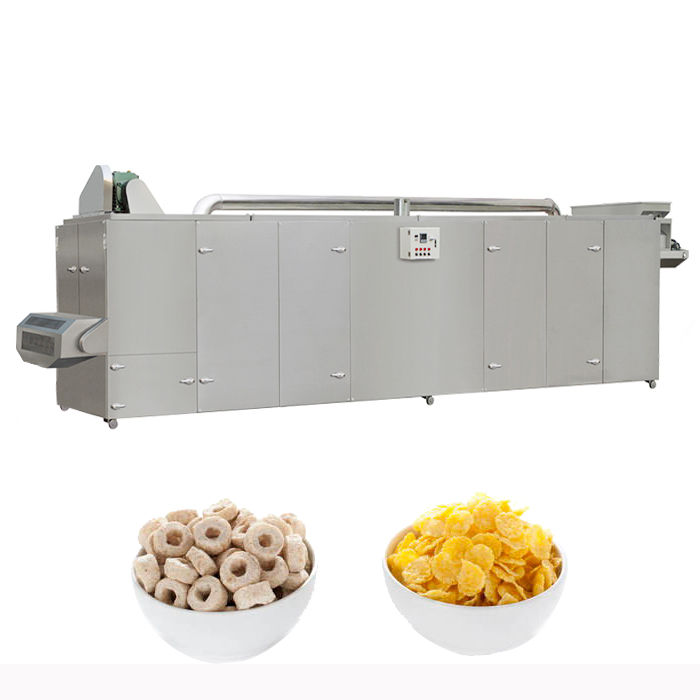 Stainless steel Low Consumption Corn Flakes Making Machine Breakfast Cereals Production Line
